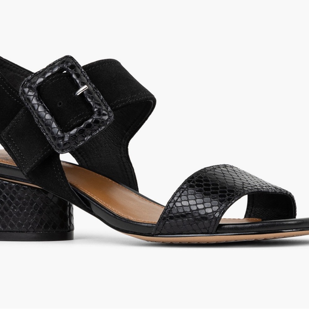 Donald Pliner Oversize Buckle Slingback Sandal